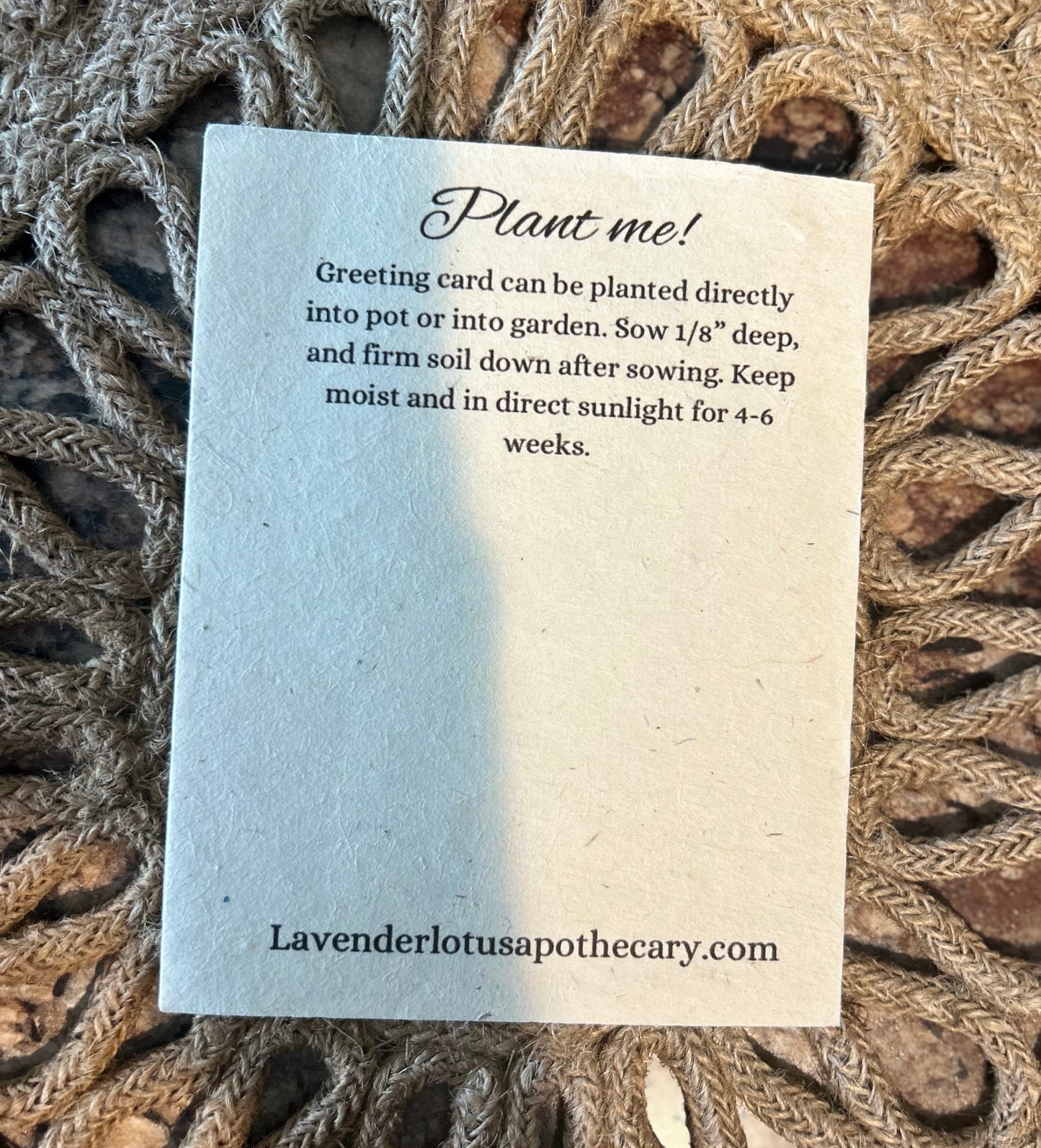 Plantable Gift Cards